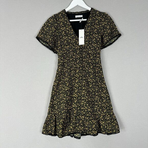 Urban Outfitters Dresses & Skirts - Urban Outfitters Women Dress Extra Small Black Newport Micro Floral Fairy Grunge